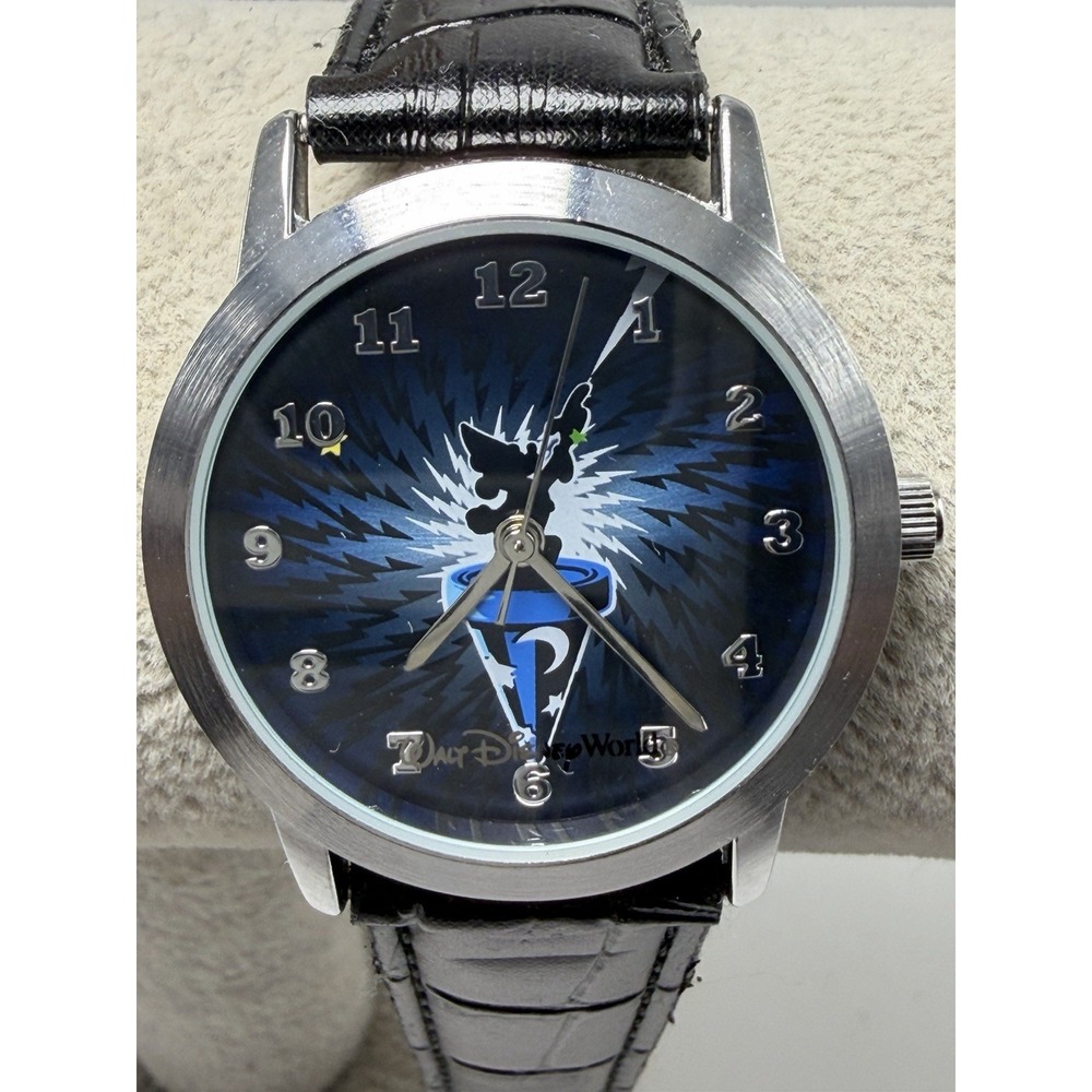 Disney World Parks Fantasia Sorcerer Mickey Mouse Watch New Battery 33MM 7.25"